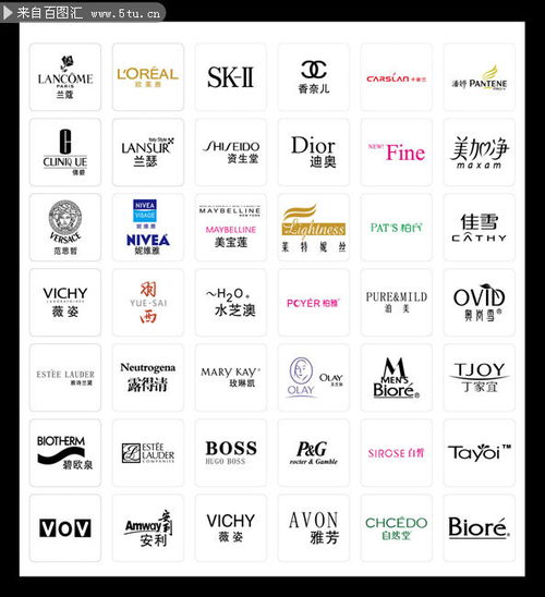 各大化妆品品牌logo及名字（化妆品知名品牌logo标志）